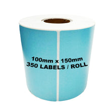 ZEBRA & ALL Direct Thermal Printer Compatible LIGHT BLUE Labels 100mm x 150mm 350 Labels/Roll